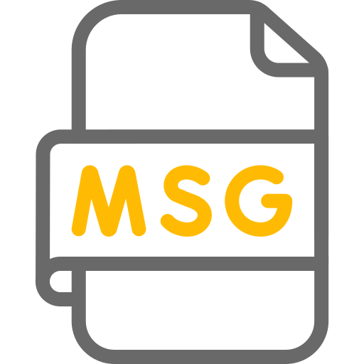 plik msg Generic color outline ikona