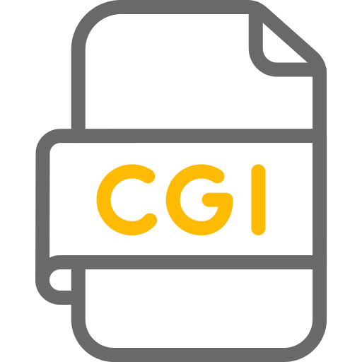 Cgi file Generic color outline icon