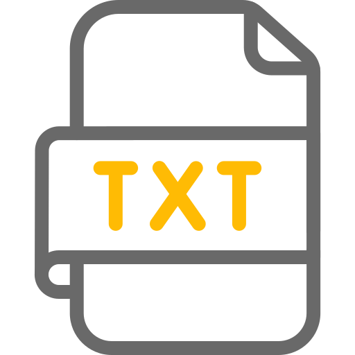 txtファイル Generic color outline icon