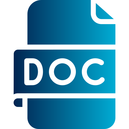 doc 파일 Generic gradient fill icon