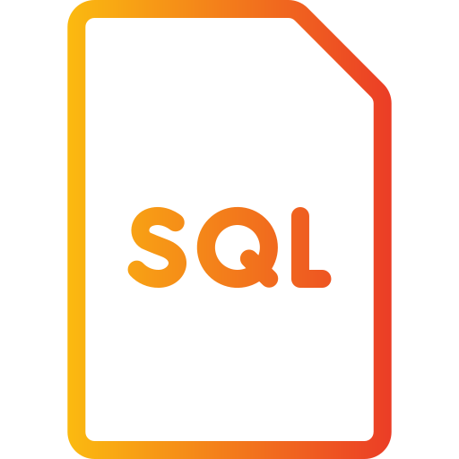 sqlファイル Generic gradient outline icon