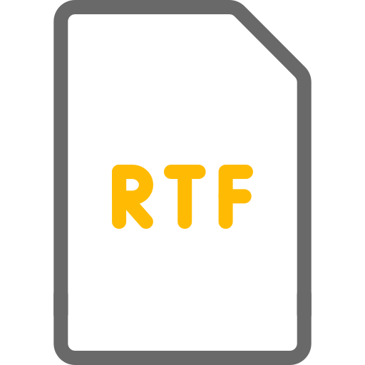 rtf Generic color outline icon