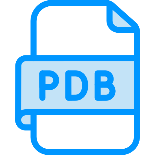 pdb 파일 Generic color lineal-color icon