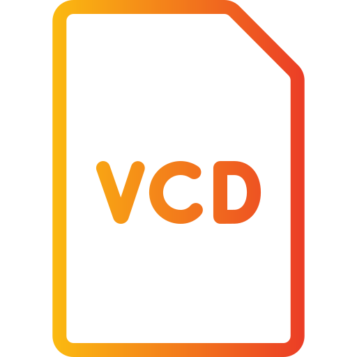 fichier vcd Generic gradient outline Icône