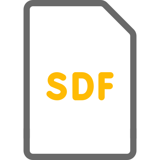 sdf-datei Generic color outline icon