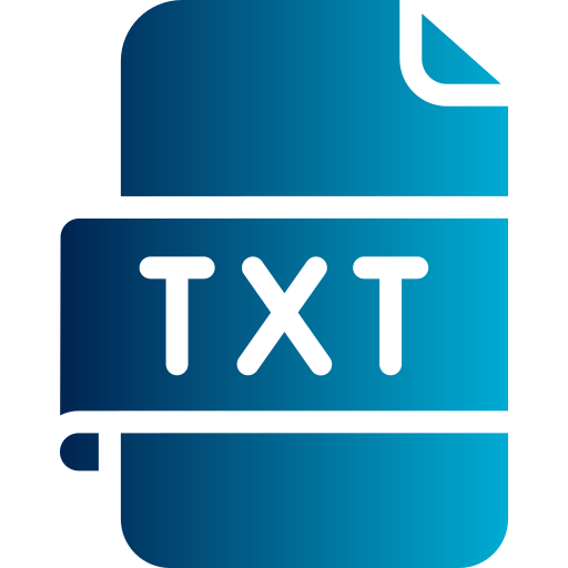 txt-файл Generic gradient fill иконка