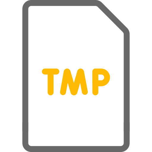 tmp 파일 Generic color outline icon