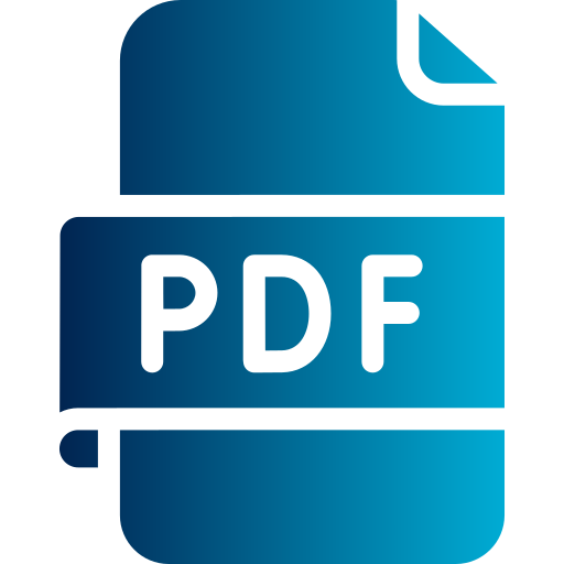 archivo pdf Generic gradient fill icono