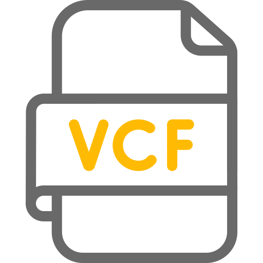 fichier vcf Generic color outline Icône