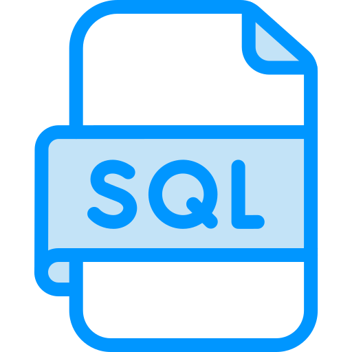 sqlファイル Generic color lineal-color icon