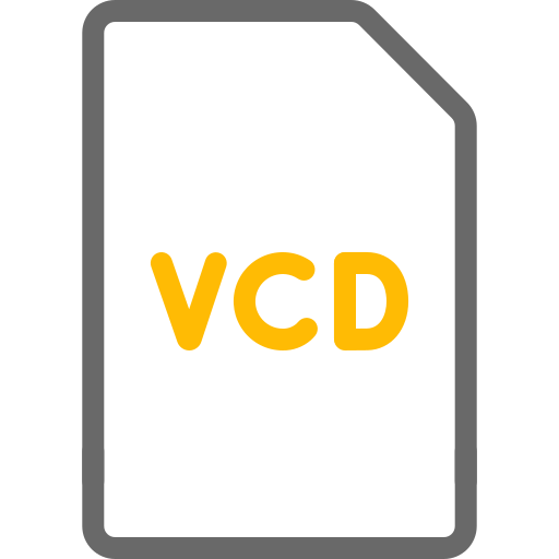 vcd 파일 Generic color outline icon