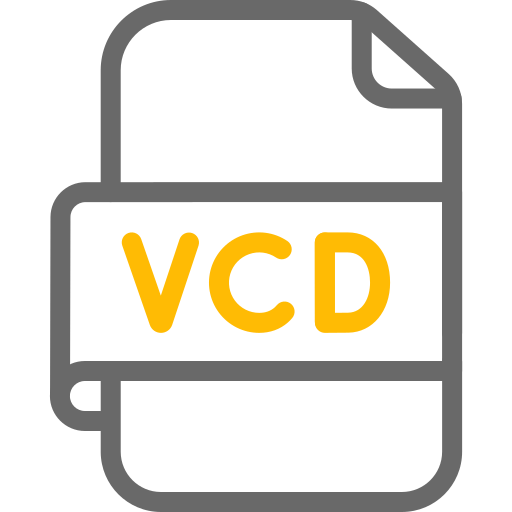 vcd 파일 Generic color outline icon