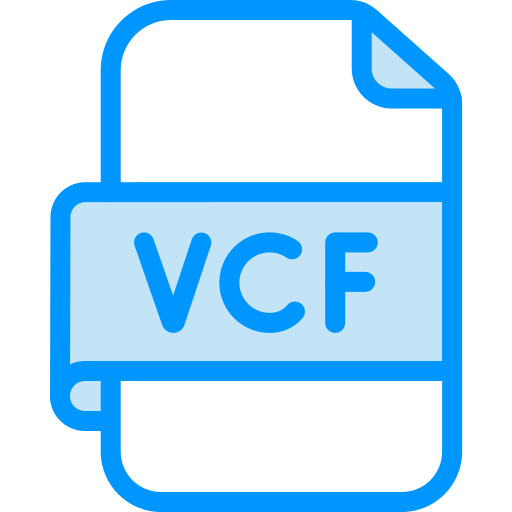 vcf 파일 Generic color lineal-color icon