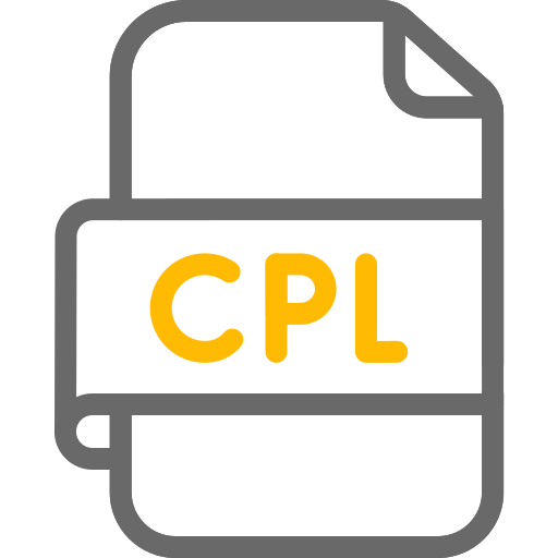 cpl 파일 Generic color outline icon