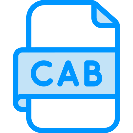 Cab file Generic color lineal-color icon