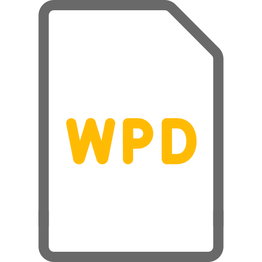 wpd 파일 Generic color outline icon