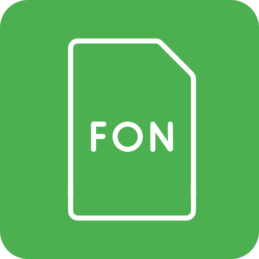 Fon file Generic color fill icon