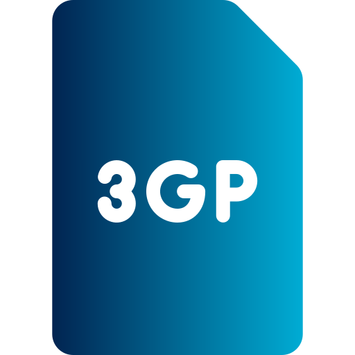 file 3gp Generic gradient fill icona