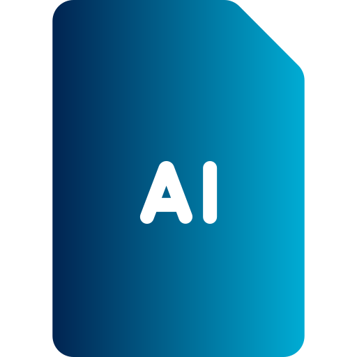 sztuczna inteligencja Generic gradient fill ikona