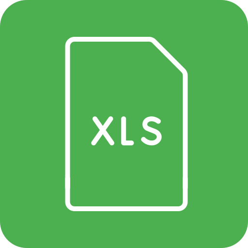 xls 파일 Generic color fill icon