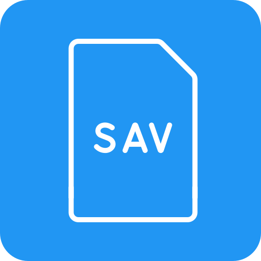 sav 파일 Generic color fill icon