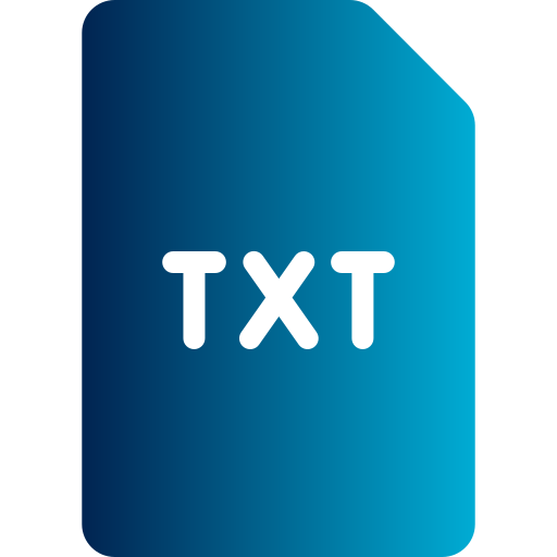 txtファイル Generic gradient fill icon