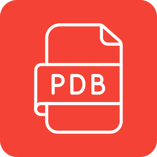 pdb 파일 Generic color fill icon