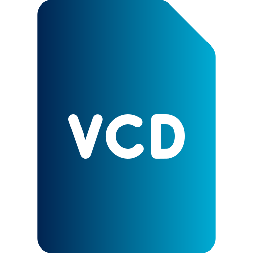 vcd 파일 Generic gradient fill icon
