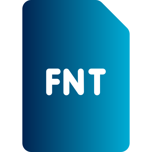 Fnt file Generic gradient fill icon