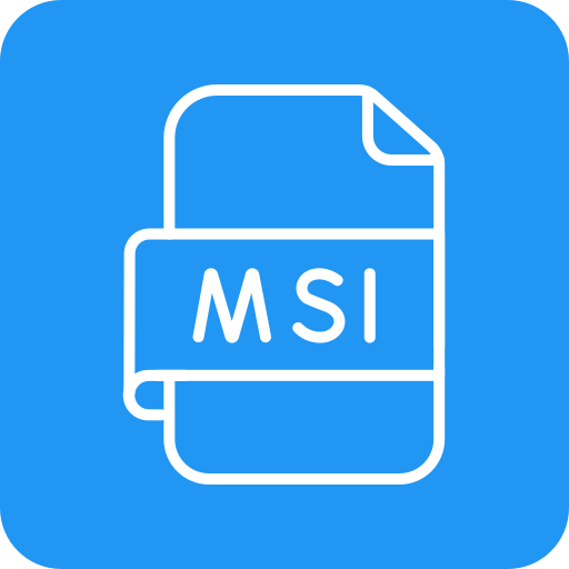 msi 파일 Generic color fill icon