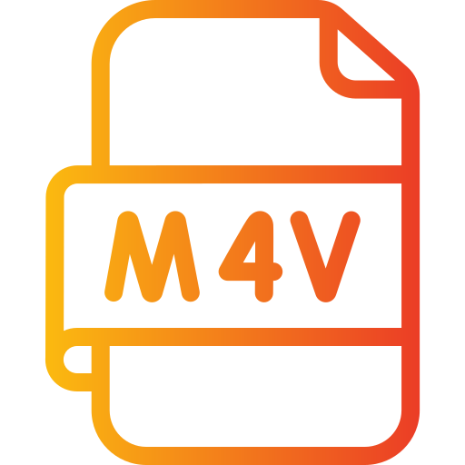 m4v Generic gradient outline icon