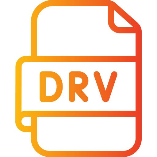 drv-datei Generic gradient outline icon