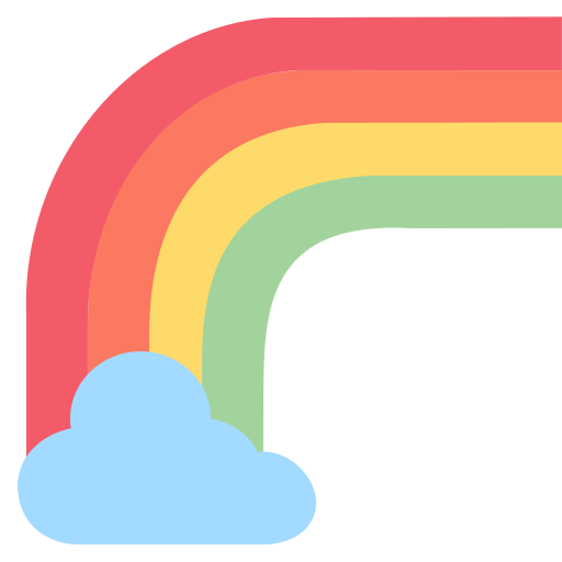 arco iris Generic color fill icono