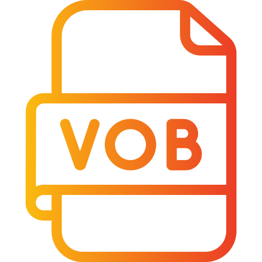 Vob file Generic gradient outline icon