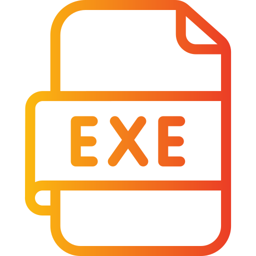 exe 파일 Generic gradient outline icon