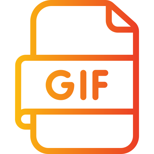 gifファイル Generic gradient outline icon