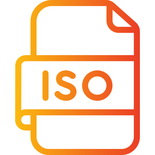 ISO File Generic gradient outline icon