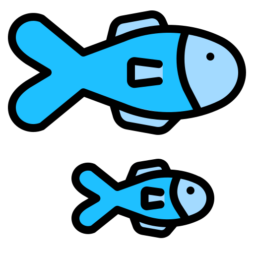 Рыбы Generic color lineal-color иконка
