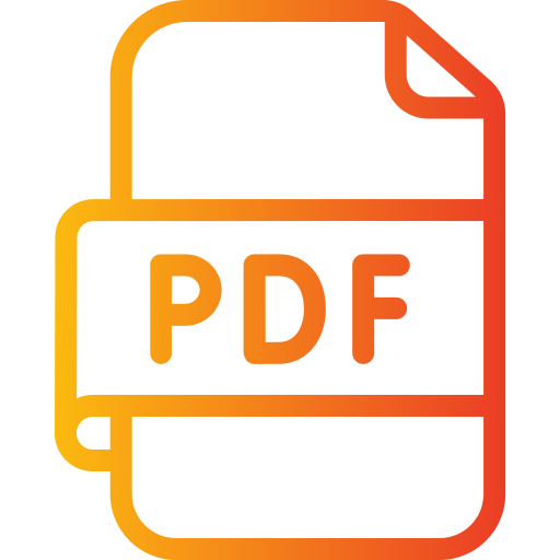 archivo pdf Generic gradient outline icono