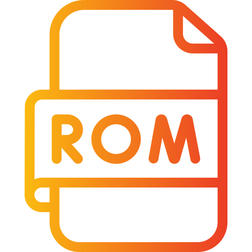 file rom Generic gradient outline icona