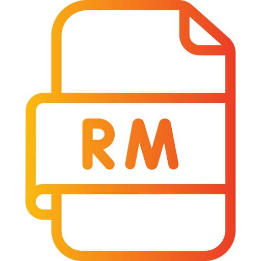 rm файл Generic gradient outline иконка