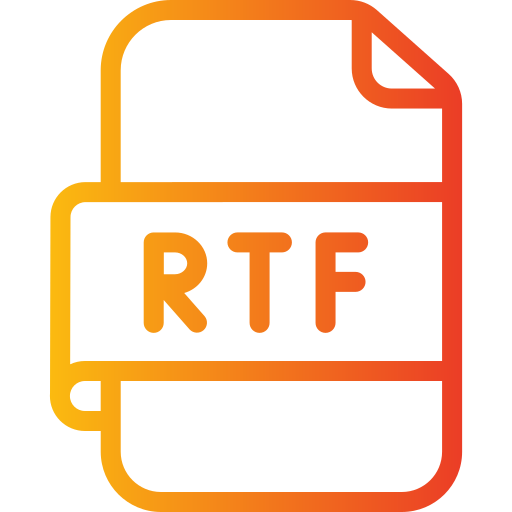 Rtf Generic gradient outline icon