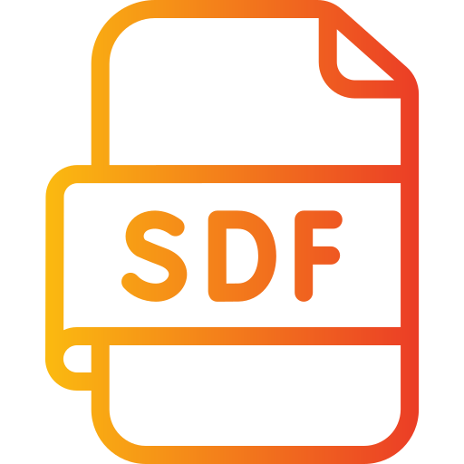fichier sdf Generic gradient outline Icône