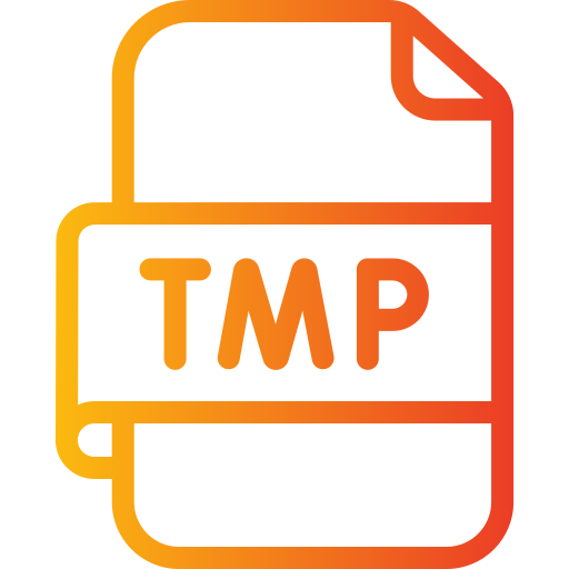 tmp файл Generic gradient outline иконка