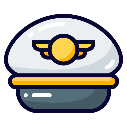 Pilot Hat Generic color lineal-color icon