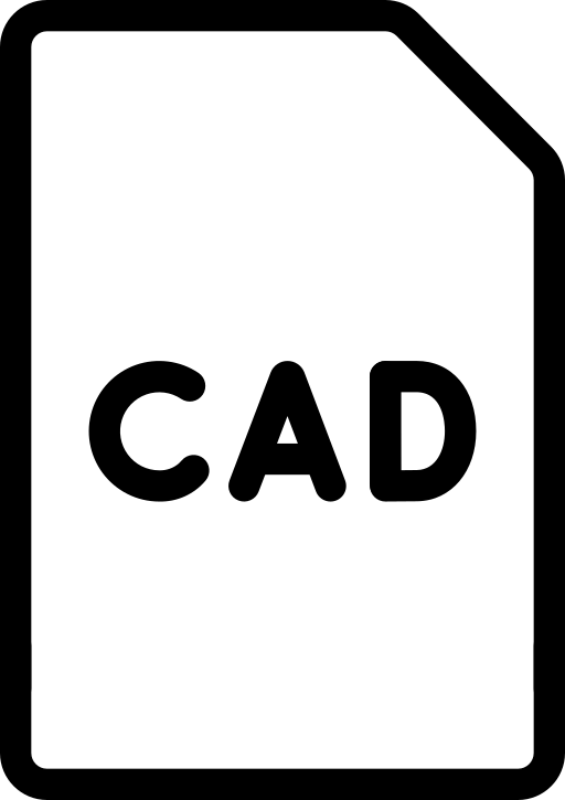 Cad Generic black outline icon