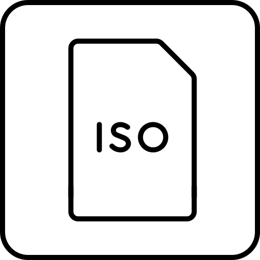 iso-datei Generic black outline icon