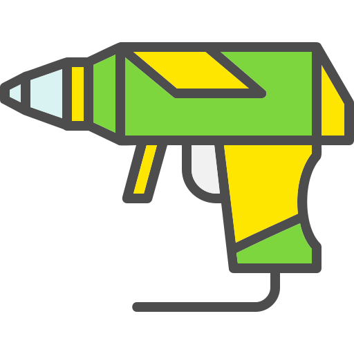 Hot glue gun Generic color lineal-color icon