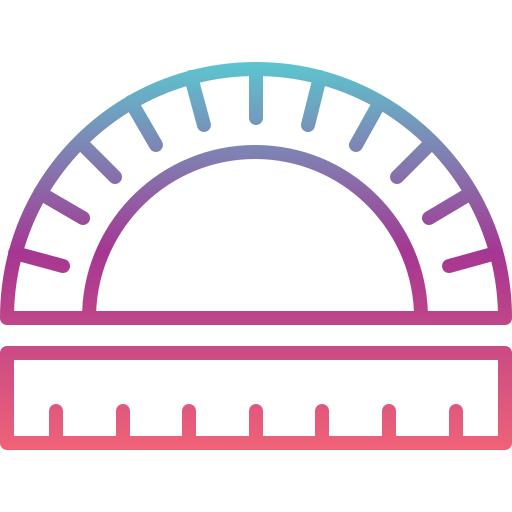 Транспортир Generic gradient outline иконка