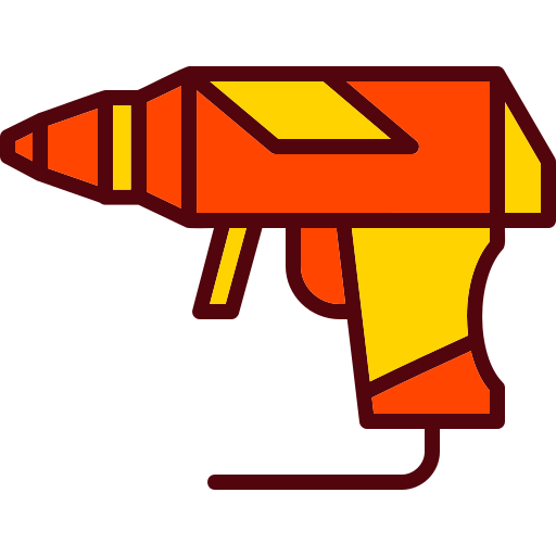 pistola de silicona Generic color lineal-color icono